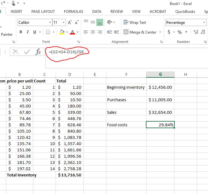 how to calculate food costs 4